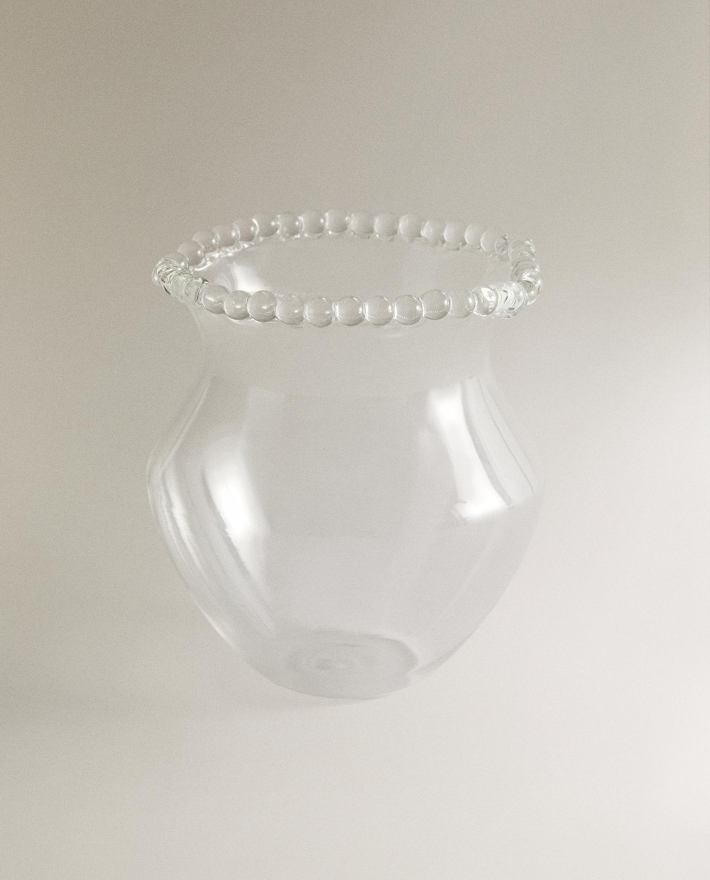 Zara Home Ваза из стекла, цвет прозрачный, 19 см