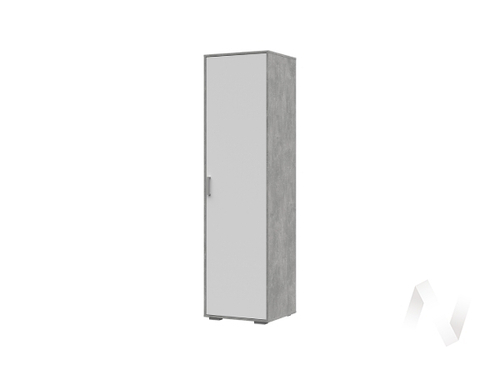 Пенал закрытый ПН 01 МС Денвер (ателье светлое/белый)