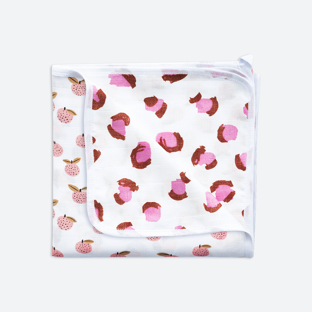 Муслиновое лёгкое одеяло Mjölk Персики