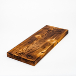 Деревянная разделочная доска из древесины сибирского кедра для овощей с гравировкой "Веселая морковка" RD32