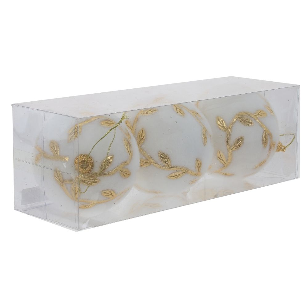 GAEM Набор из 3шт Украшение новогоднее "Шар", L8 W8 H8 см