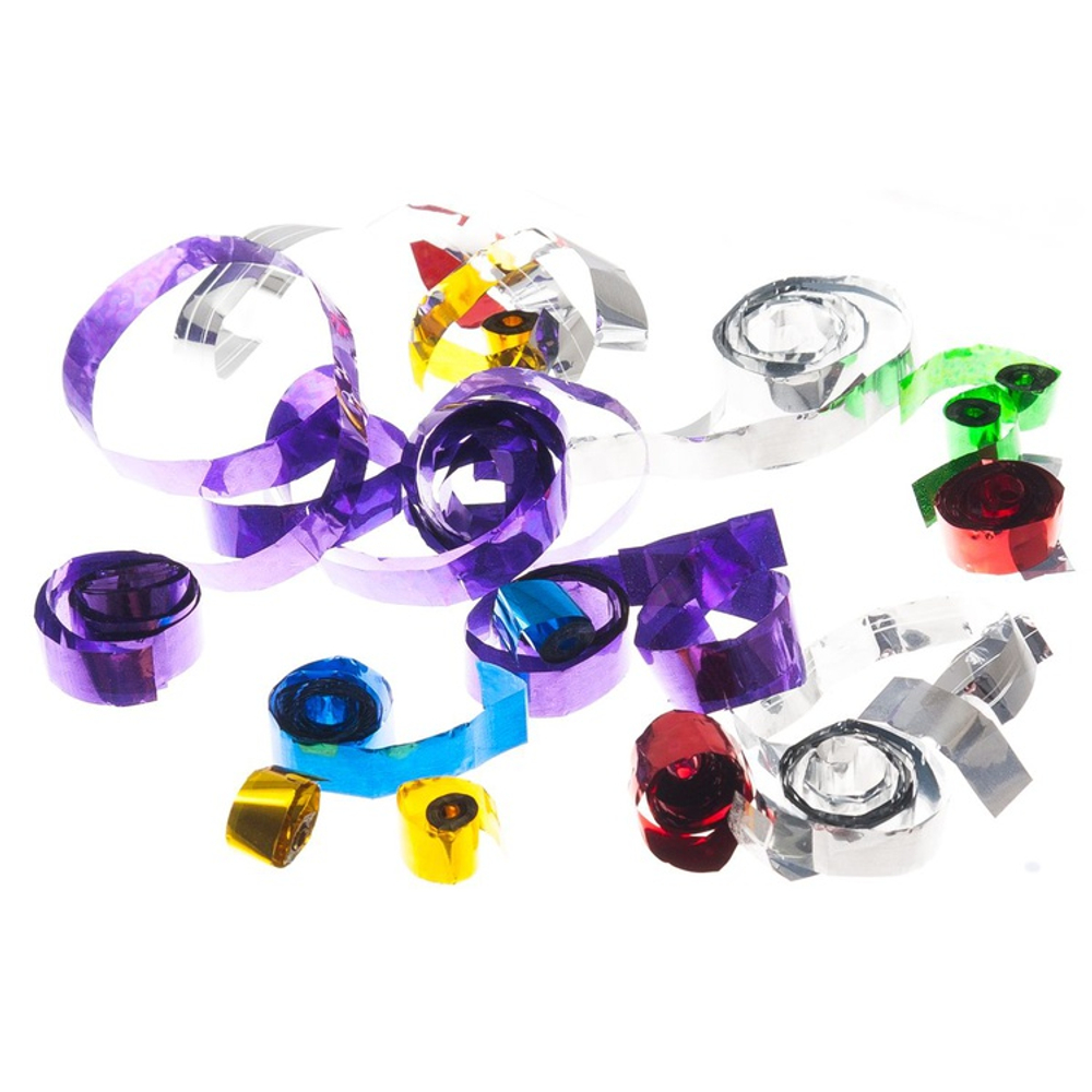 Пружинная хлопушка 16см серпантин фольга