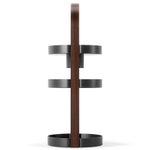 Органайзер для косметики bellwood, 20х50 см, черный/орех