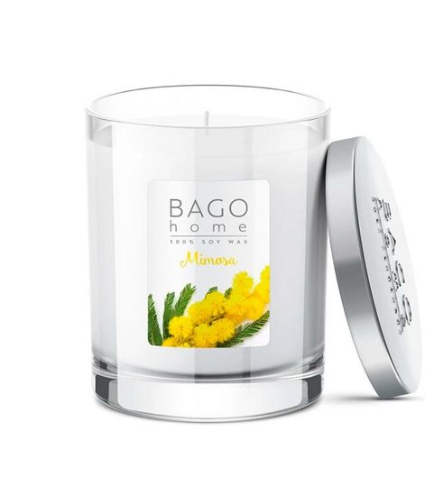 Мимоза, ароматическая свеча, Bago home