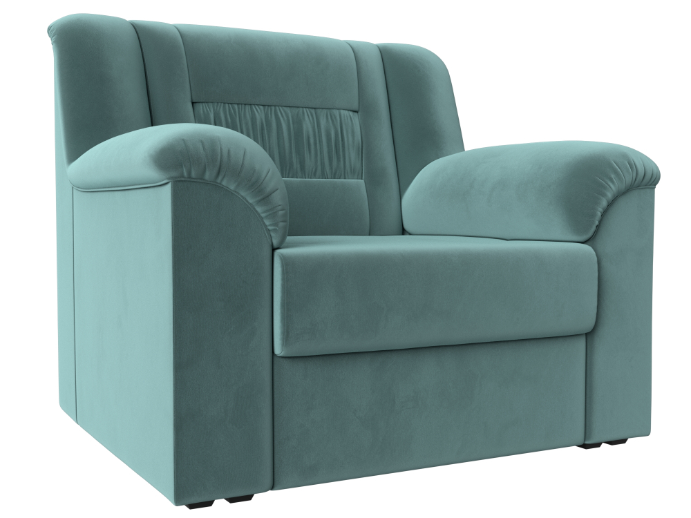 Кресло Карелия, Бирюзовый, Велюр, 113289