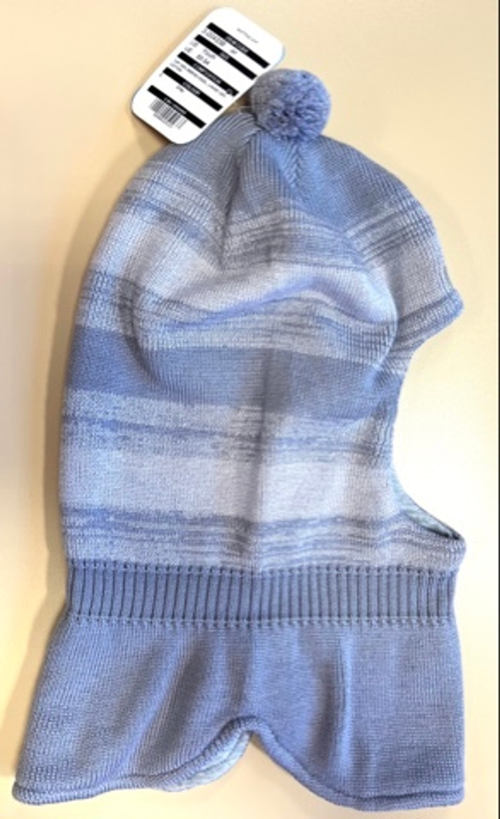 Шапка-щлем из шерсти мериноса для мальчика демисезонная