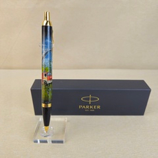 Ручка "Пожарная машина. МЧС" с ручной росписью Палех