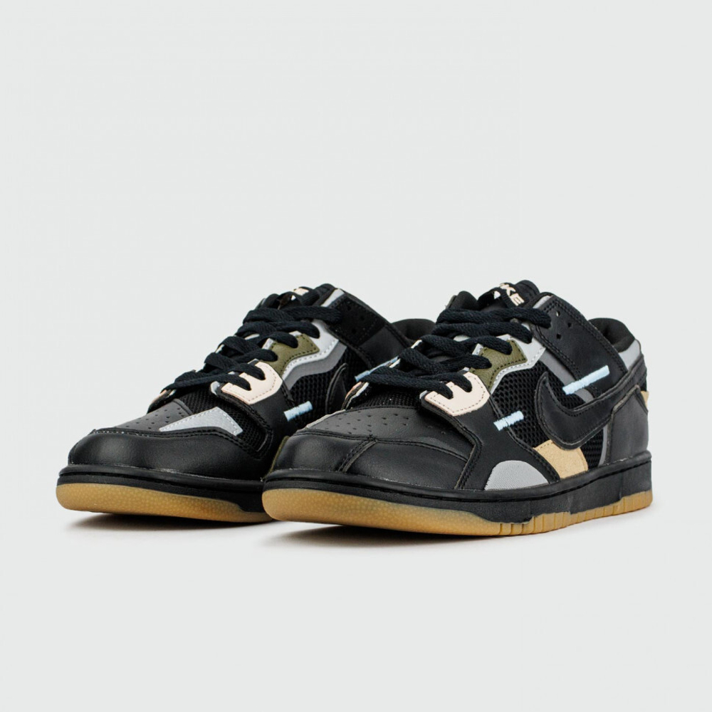 кроссовки Nike Dunk Low Scrap Black Gum