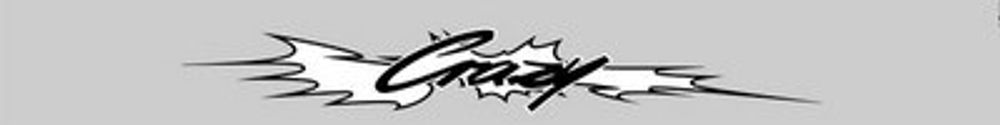 Наклейка лоб. стекла /2101-09/ CRAZY (165х1300) серый/черно-белый (A-STICKER)