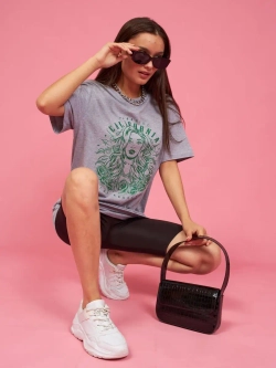 Футболка калифорния женская серая