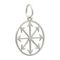 Звезда Хаоса - кулон из серебра, вид сбоку