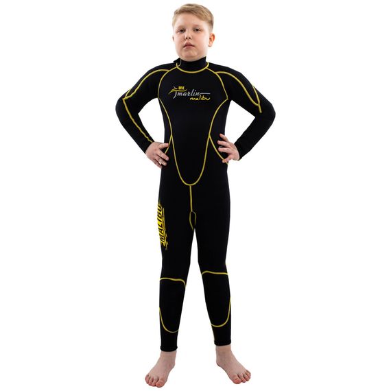 Гидрокостюм детский Marlin Malibu Junior 2,5 мм черно-желтый