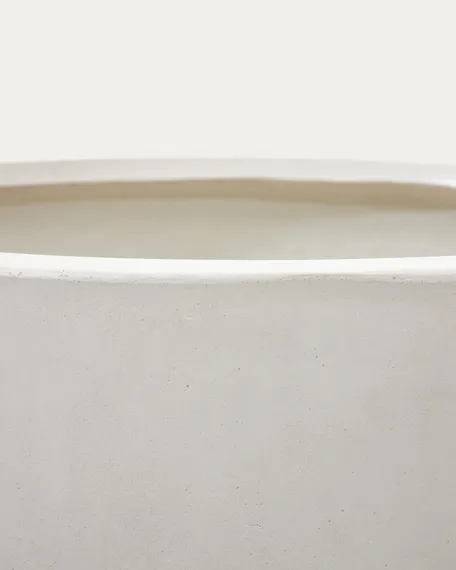 Aiguablava Кашпо из белого цемента Ø 75 см