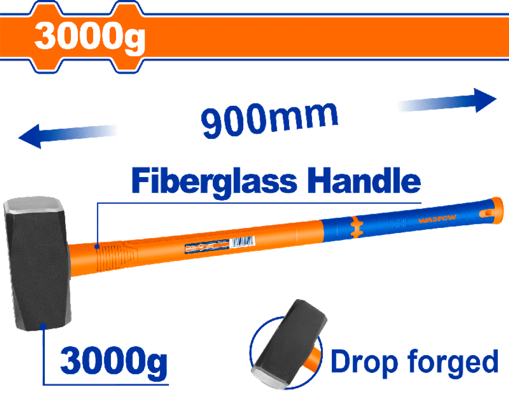 Кувалда 3000 г, 90 см (4) WADFOW WHM2330