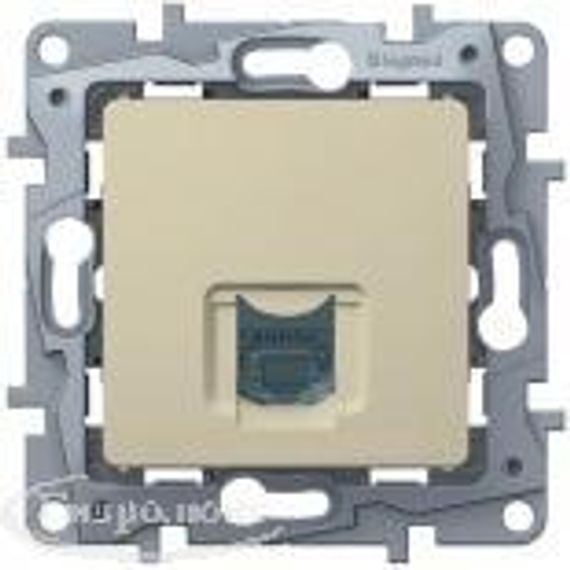 Розетка RJ11 Legrand Etika крем#