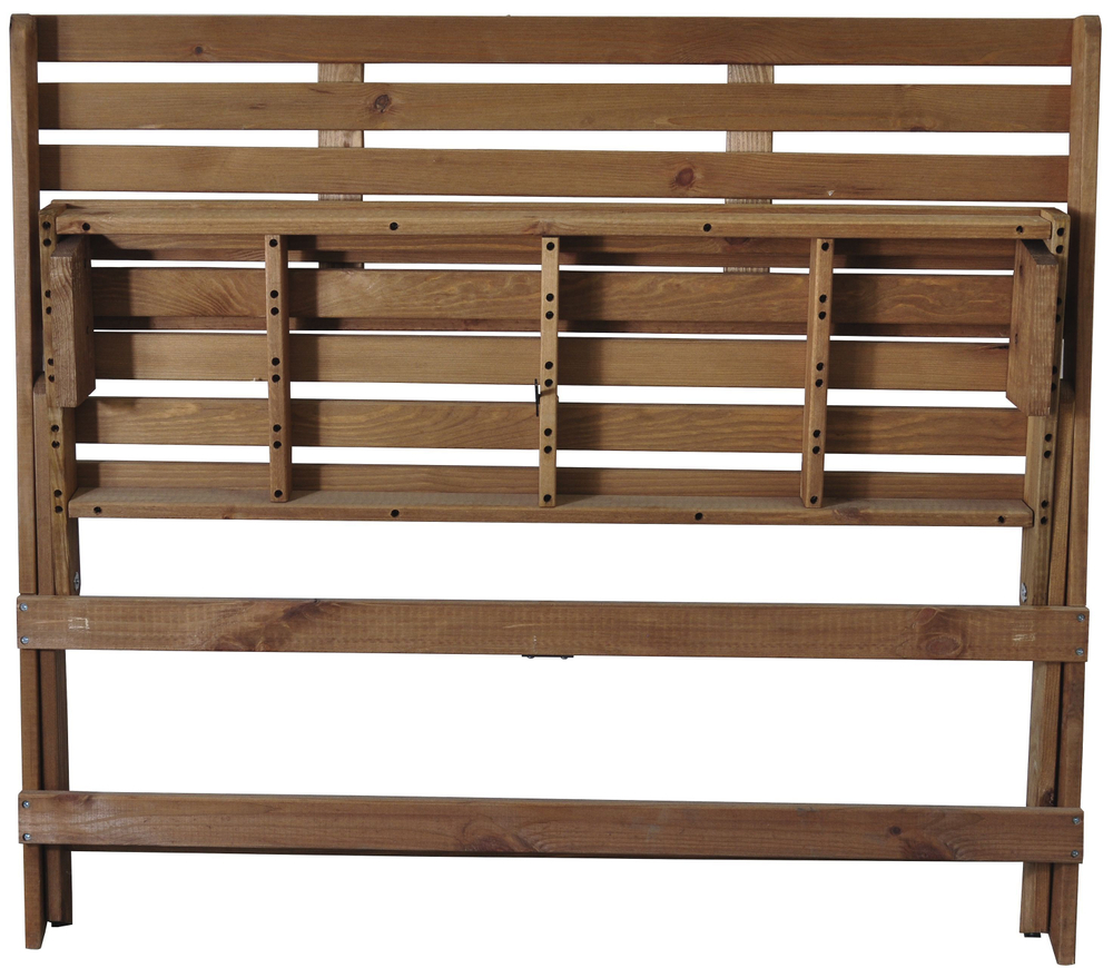 Складная скамья для дачи и дома Петра, деревянная со спинкой, из массива сосны, 103х88х47