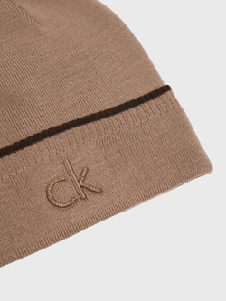Шапка Calvin Klein Embossed Logo Tipped Beanie Amphora