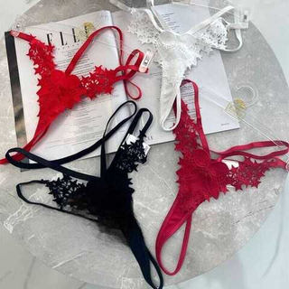 Ажурные стринги с вышивкой