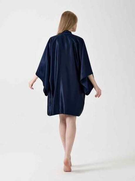 Халат кимоно OnSilk Assami mini Синий S