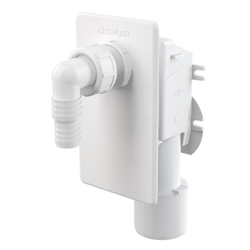 Сифон Alcaplast для стиральной машины под штукатурку, 50 х 23/20 мм, белый