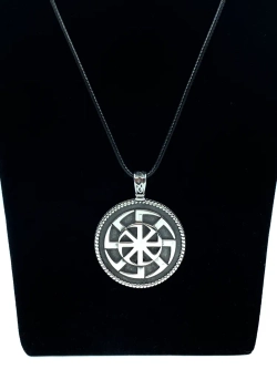 Славянская подвеска оберег Коловрат магический амулет из стали