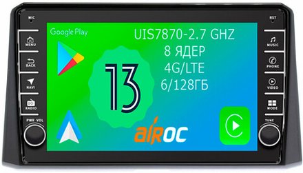 Магнитола для Toyota Corolla E210 2019-2024+, Corolla Cross - Airoc AB-1127 (кнопки и крутилки), Android 13, TS20, 6/128Гб, SIM-слот, CarPlay