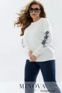 Костюм 2497-молочный-синий Minova