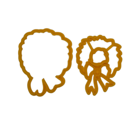 Форма для пряников с оттиском Рождественский венок