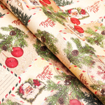 Бумага глянцевая "Письмо Деда Мороза"70*100 см (1 лист)