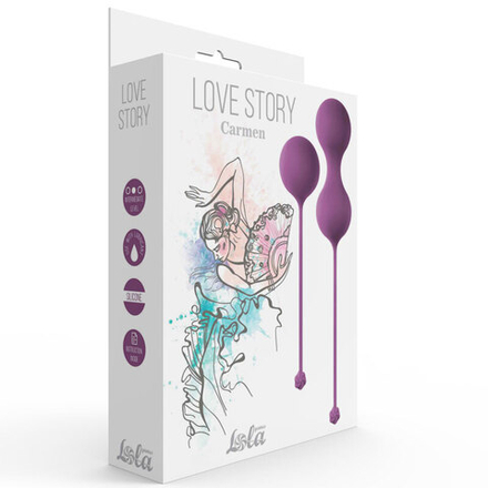 Набор вагинальных шариков Lola Love Story, Carmen, фиолетовый