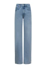 Джинсы relaxed straight синего цвета