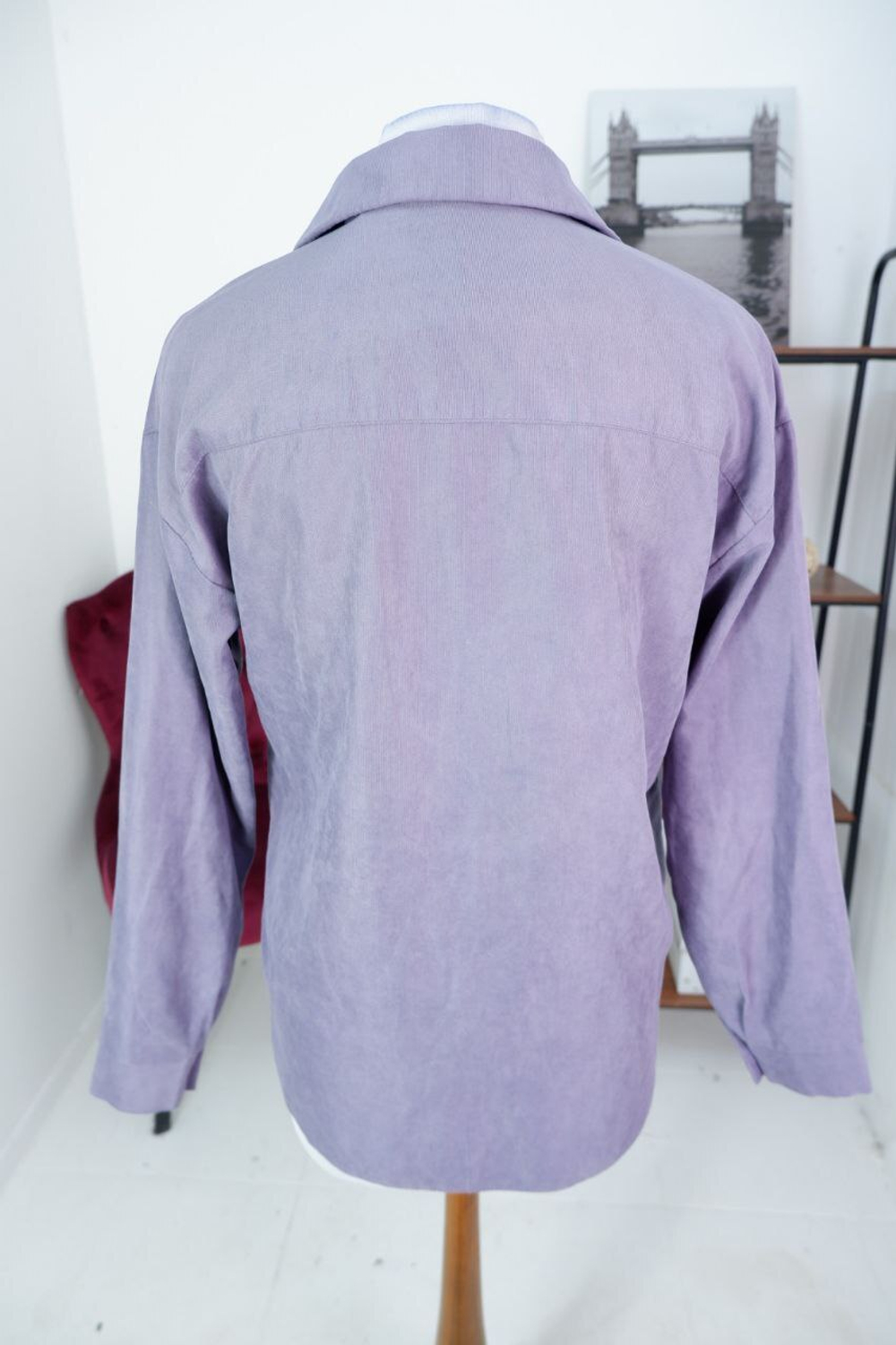 Рубашка в красивом лавандовом оттенке 48 размер