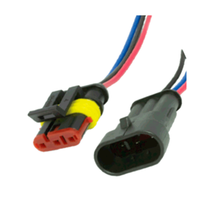 Разъем 3конт папа+мама ГЕРМЕТИЧНЫЙ Маяк МРГ-001-3-1.5 AVY-0177