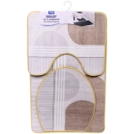 Набор для ванной и туалета 3 пр. «Элара» ( 2 коврика 50*80+50*40, 1 чехол на крышку унитаза)