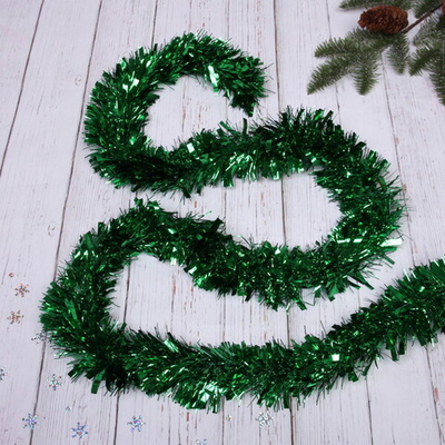 Мишура 2 м 9 см «Праздничное настроение», Зеленый