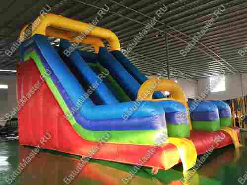 Детский надувной батут-горка "Радужная" 7*4*4,5 м