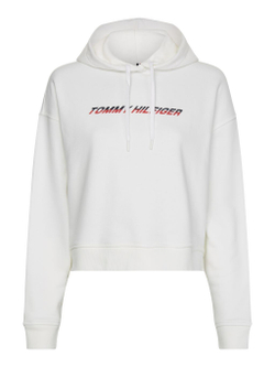 Женская Кофта теннисная Tommy Hilfiger Regular Graphic Hood - белый