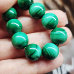 Малахит природный, бусина шар 12мм, штучно
