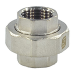Соединитель латунь никель американка Ду 20 (3/4") прямой ВР/ВР SantechSystems