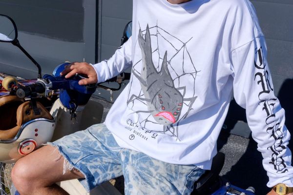 Лонгслив Акулапаук белый - фото 3