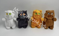 Брелок-игрушка цветной кот оптом