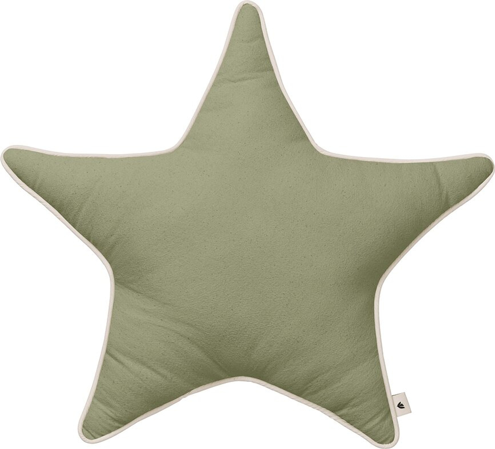 Декоративная подушка Ferm Living, Star, 48 48 см, хлопок, зелёная