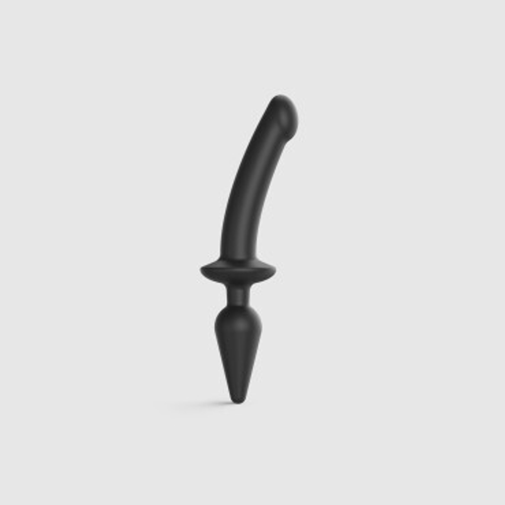 Фаллоимитатор Strap-On-Me Switch Plug-In Semi-Realistic черный L