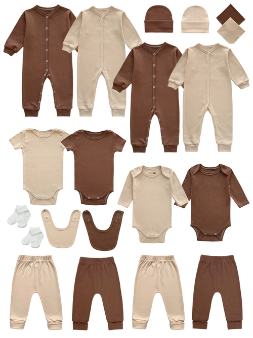 Комплект одежды из 20 предметов Chocolate/Cream