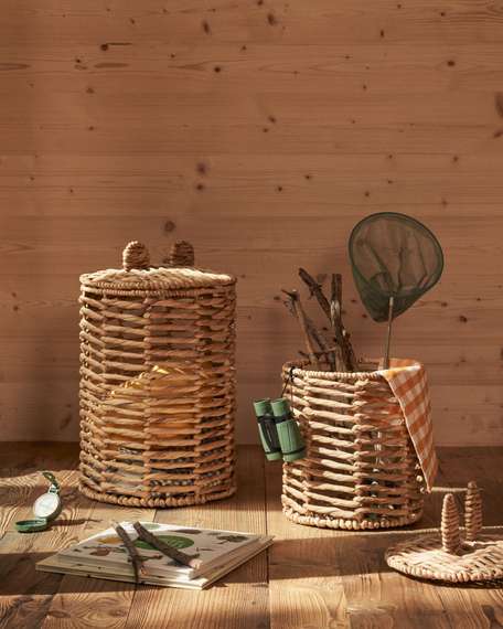 Набор из 2 детских корзин Venezia из натурального волокна 40 см / 50 см