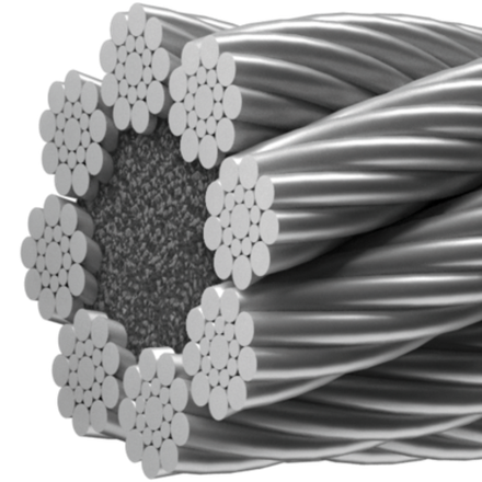 Канат DIN EN 12385-5 8,0  sZ-1570(1370/1770) ПП А1 8х19S-FC Северсталь-метиз