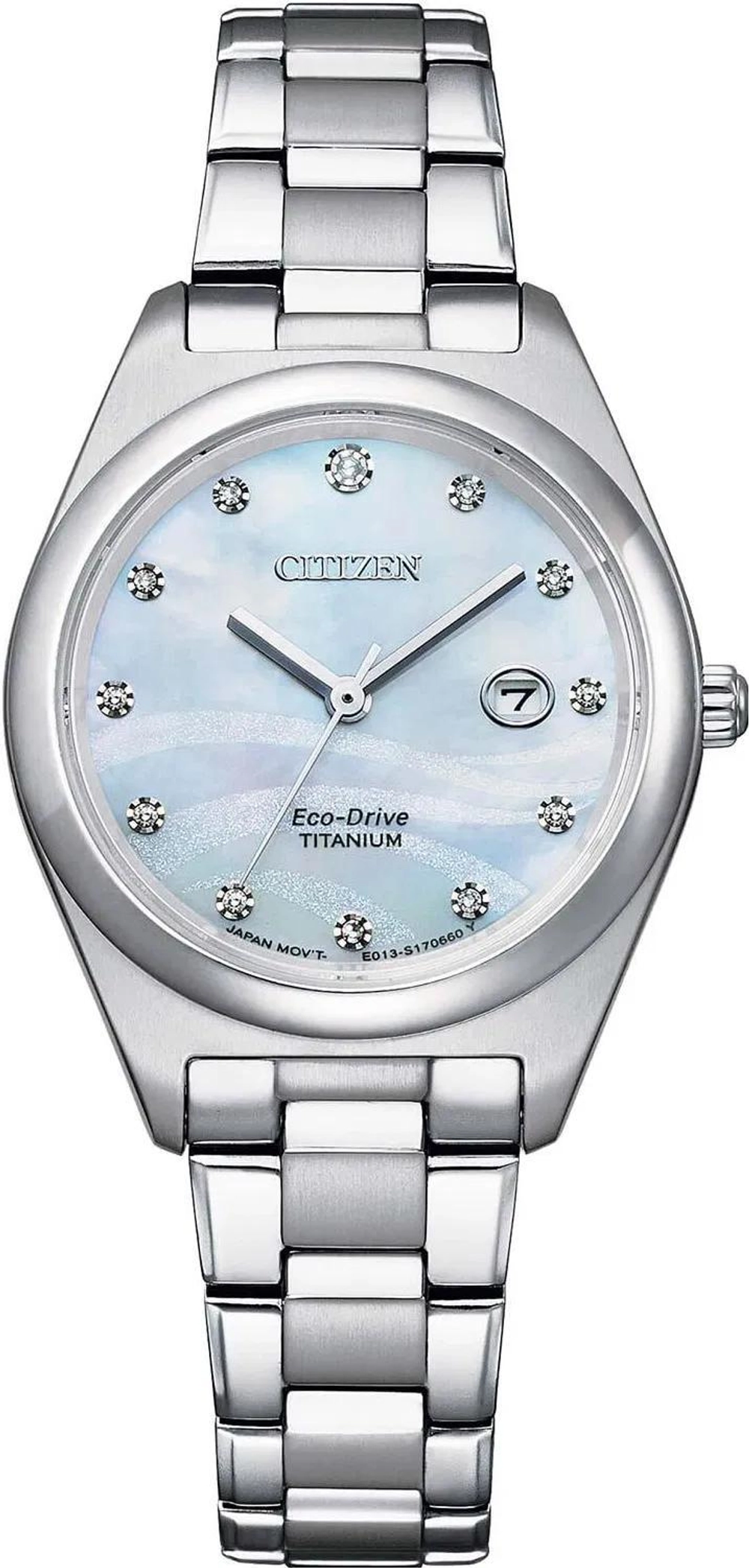 Женские японские наручные часы Citizen EW2600-83D