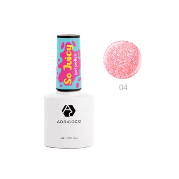 Гель-лак ADRICOCO So Juicy №04 - персиковый физ (8 мл.)