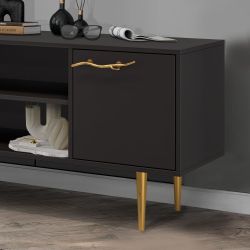 Тумба под ТВ Арт Колор matte 155см Стайл Голд Терпкий коричневый матовый