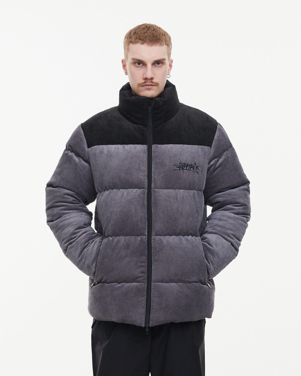 Пуховик Anteater AW24 Downjacket Velvet Combo Grey